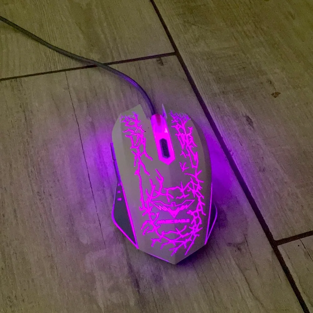 A light up gaming keyboard and mouse set